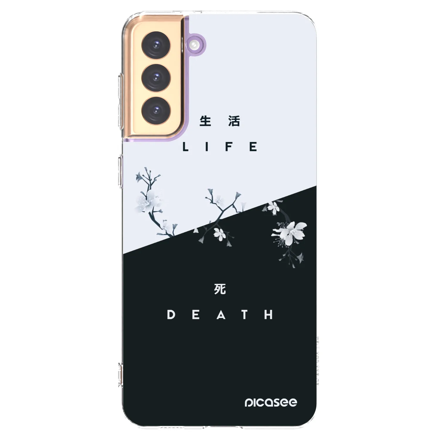 Picasee διαφανής θήκη σιλικόνης Samsung Galaxy S21+ 5G G996F - Life - Death