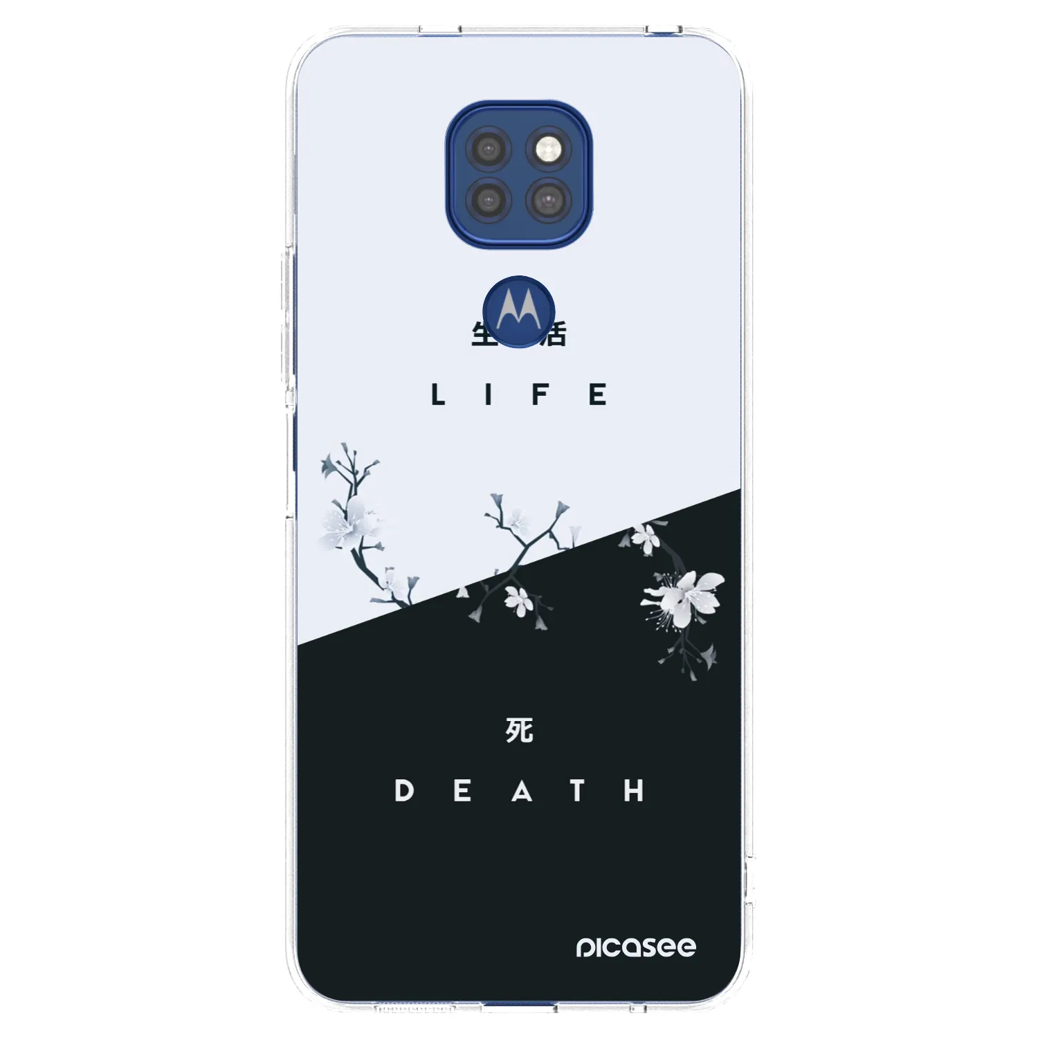 Picasee διαφανής θήκη σιλικόνης Motorola Moto G9 Play - Life - Death