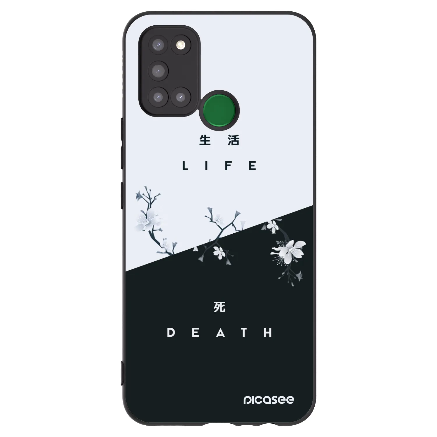 Picasee Μαύρη θήκη σιλικόνης για Realme 7i - Life - Death