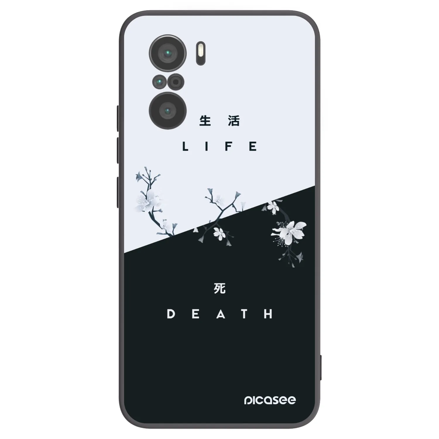 Picasee Μαύρη θήκη σιλικόνης για Xiaomi Poco F3 - Life - Death