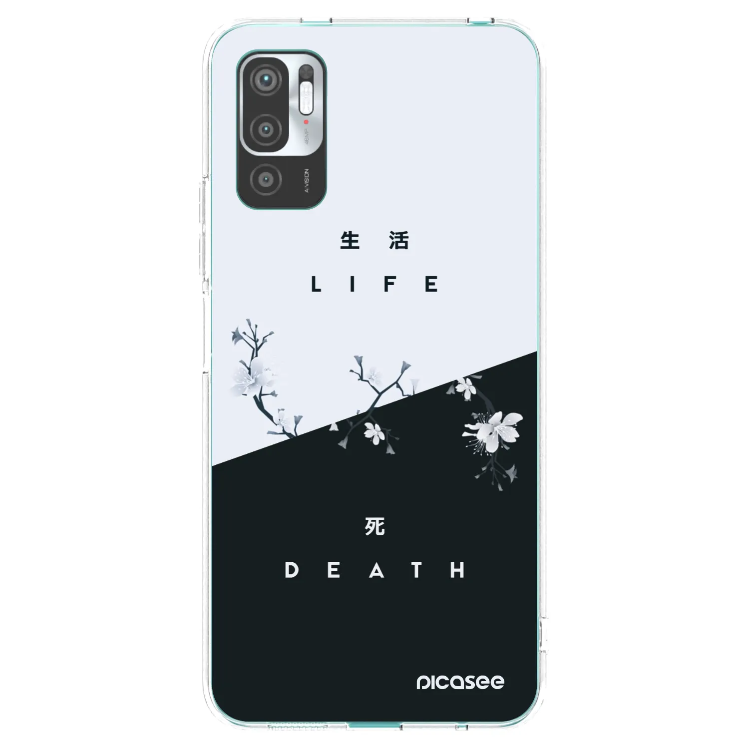 Picasee διαφανής θήκη σιλικόνης Xiaomi Redmi Note 10 5G - Life - Death