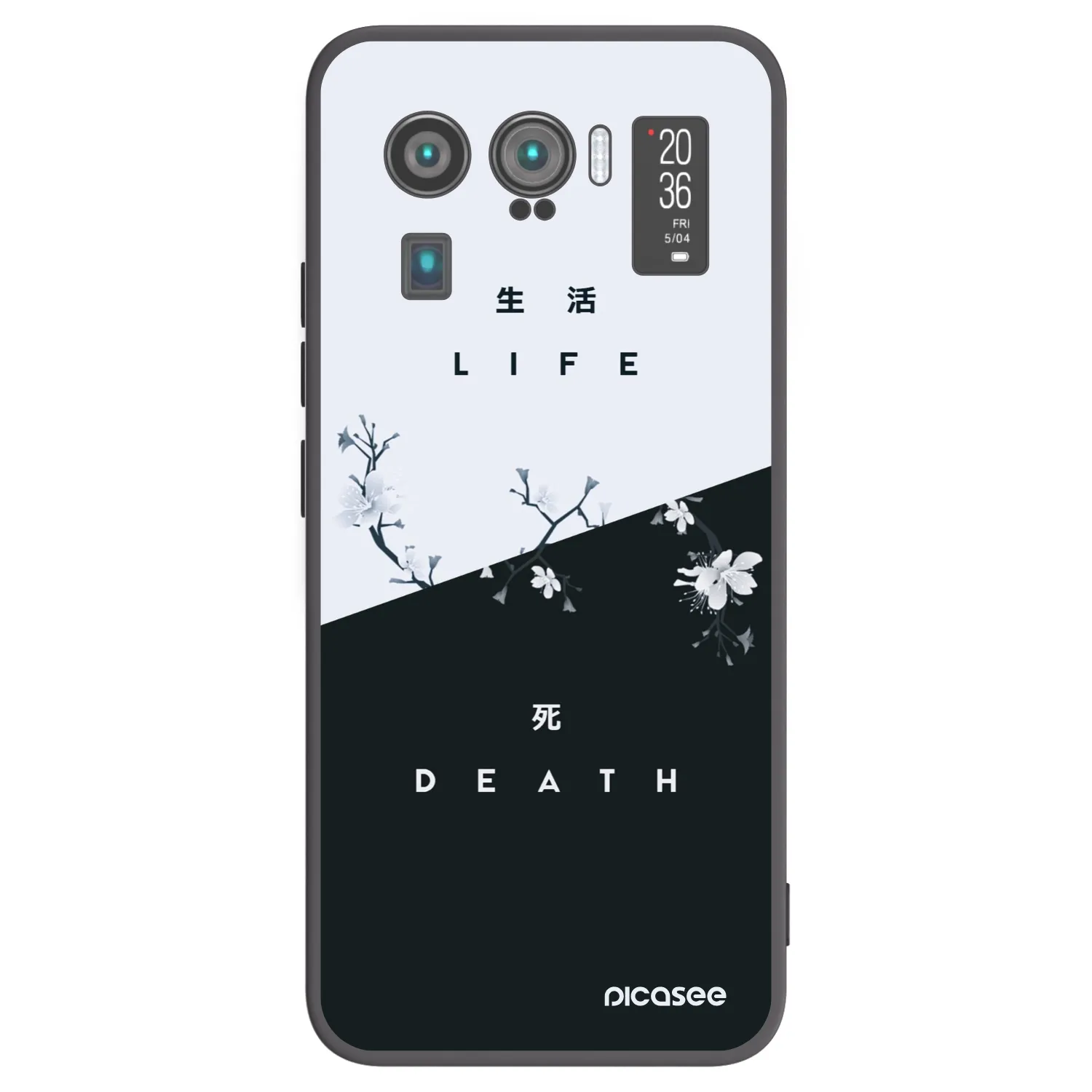 Picasee Μαύρη θήκη σιλικόνης για Xiaomi Mi 11 Ultra - Life - Death