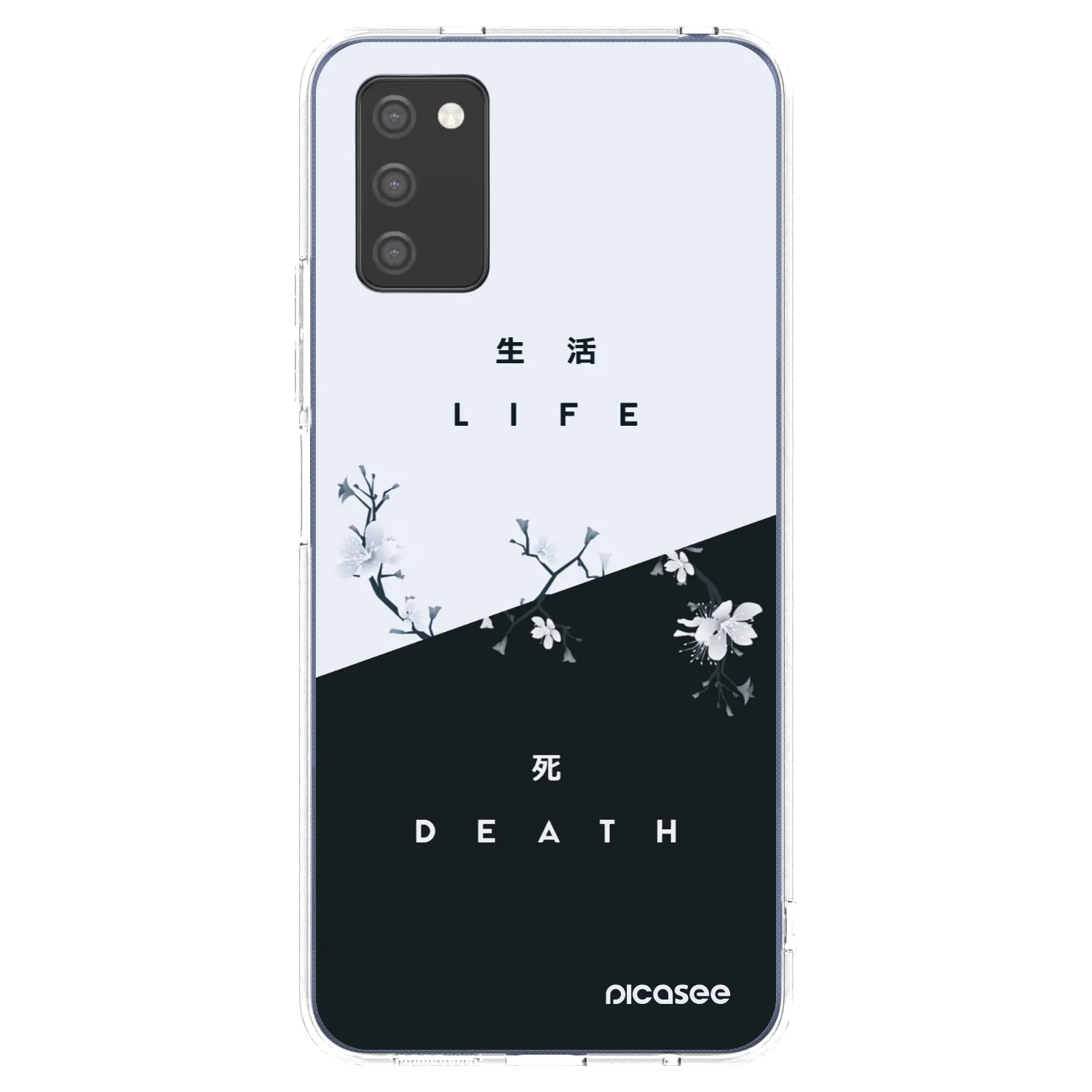 Picasee διαφανής θήκη σιλικόνης Samsung Galaxy A02s A025G - Life - Death
