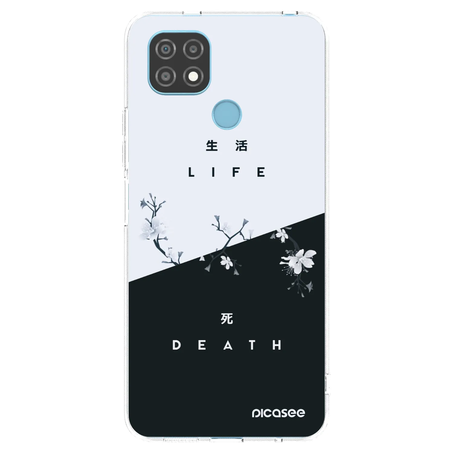 Picasee διαφανής θήκη σιλικόνης Realme C21 - Life - Death
