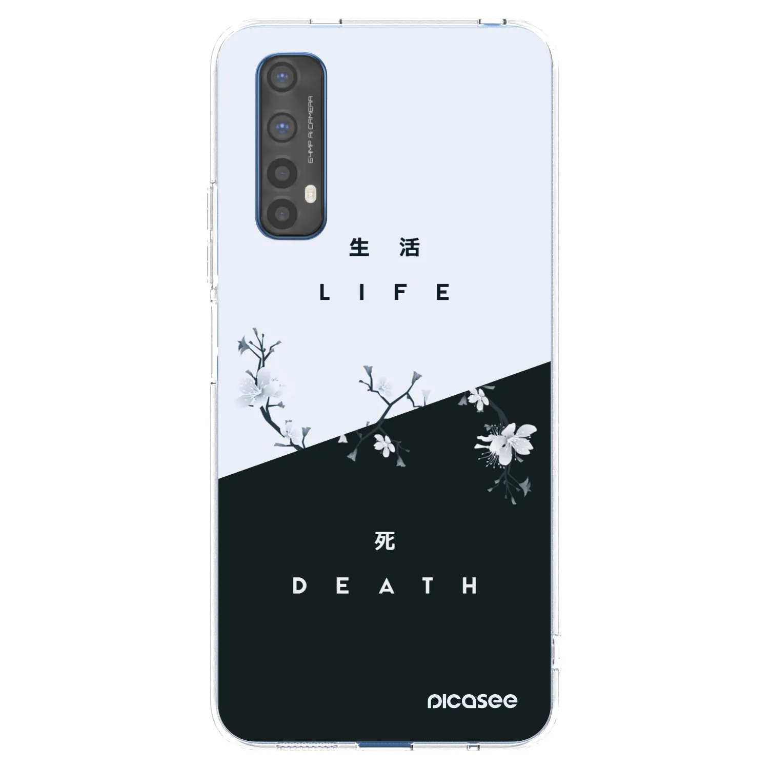 Picasee διαφανής θήκη σιλικόνης Realme 7 - Life - Death
