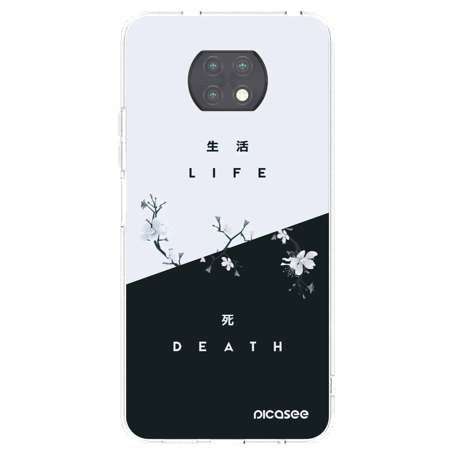 Picasee διαφανής θήκη σιλικόνης Xiaomi Redmi Note 9T - Life - Death