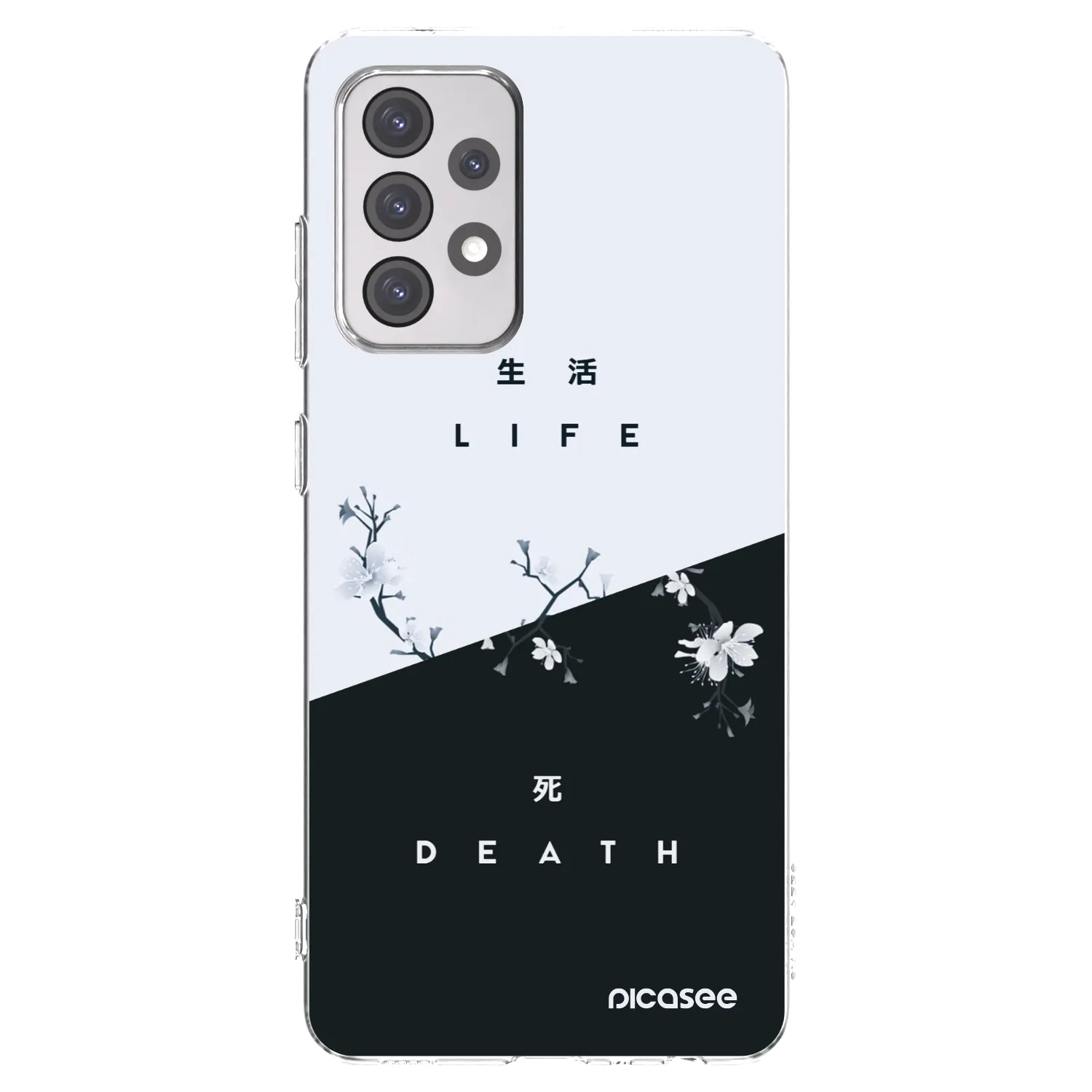 Picasee διαφανής θήκη σιλικόνης Samsung Galaxy A52s 5G A528B - Life - Death