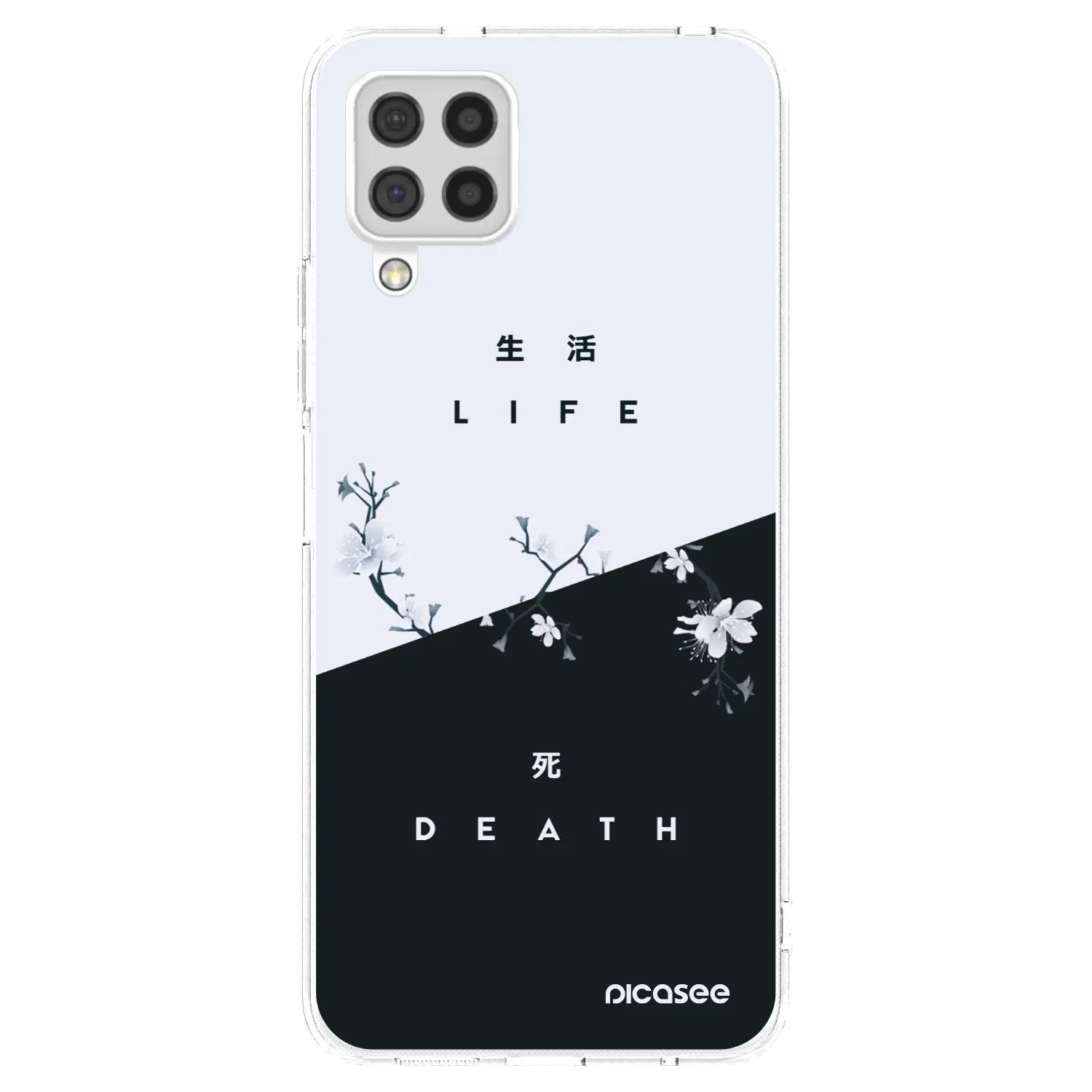 Picasee διαφανής θήκη σιλικόνης Samsung Galaxy A22 A225F 4G - Life - Death