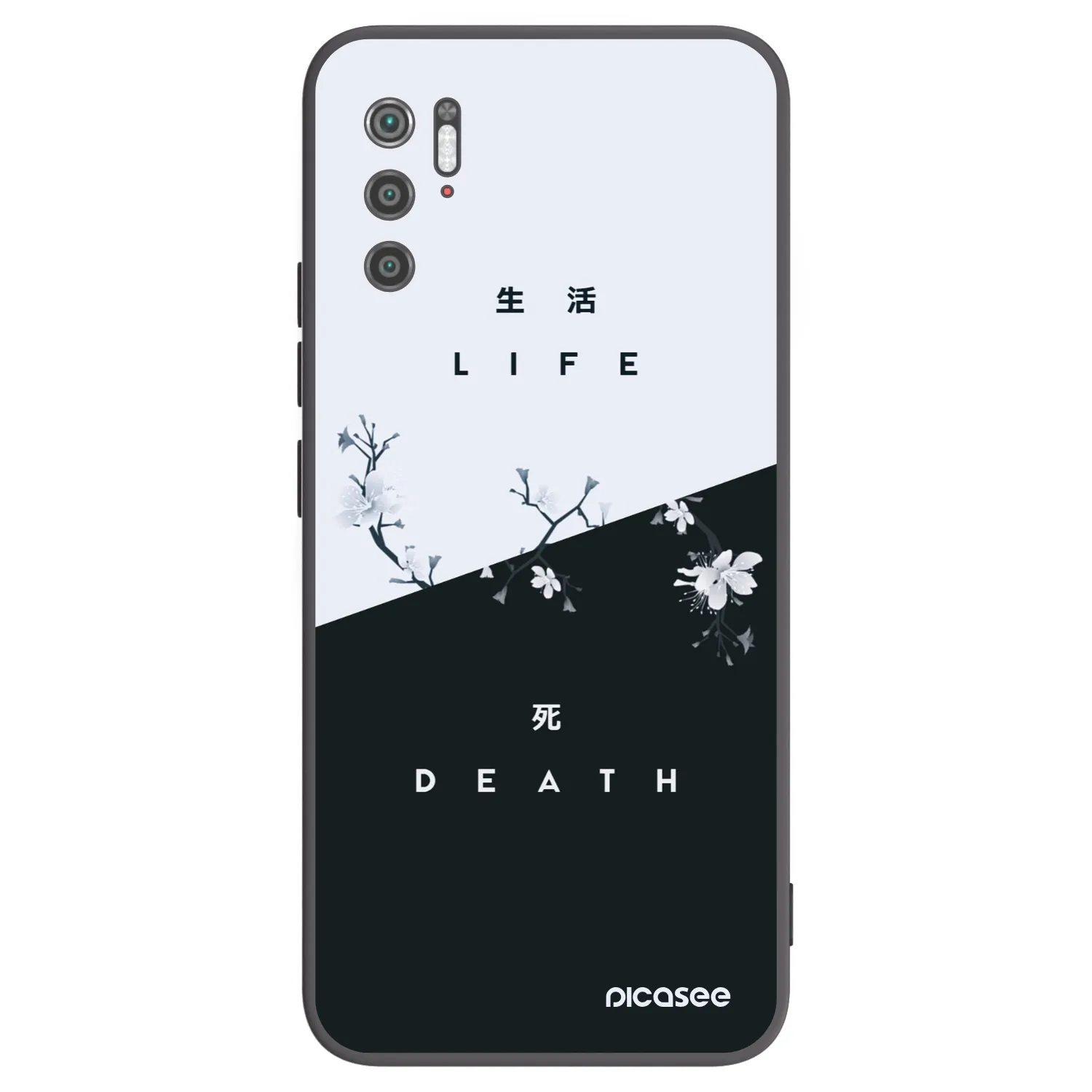 Picasee Μαύρη θήκη σιλικόνης για Xiaomi Poco M3 Pro 5G - Life - Death