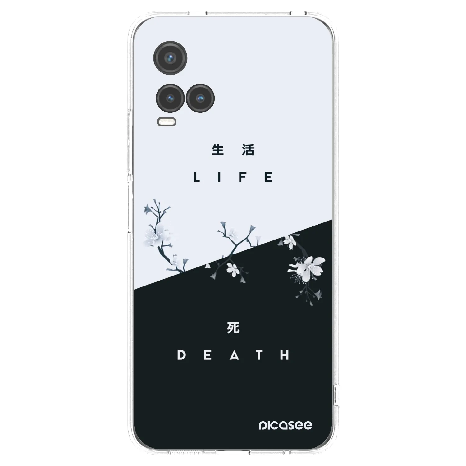 Picasee διαφανής θήκη σιλικόνης Vivo Y33s - Life - Death