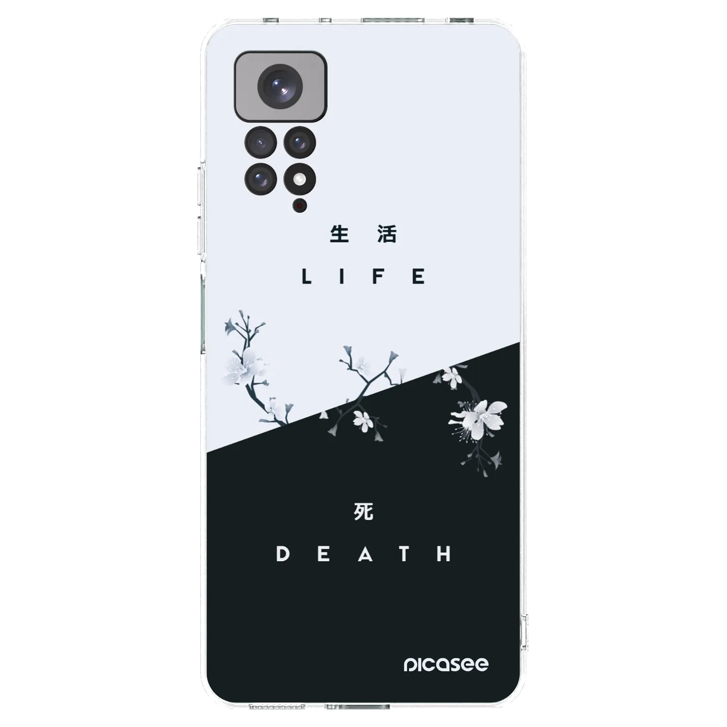 Picasee διαφανής θήκη σιλικόνης Xiaomi Redmi Note 11 - Life - Death