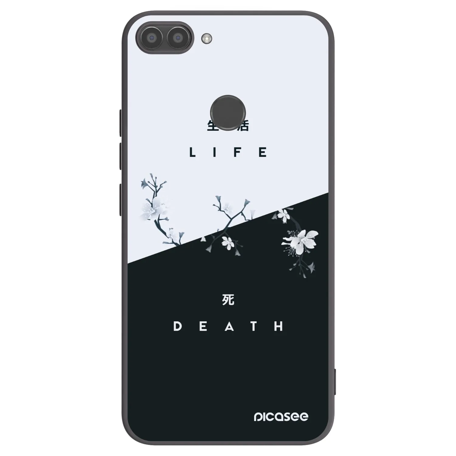 Picasee Μαύρη θήκη σιλικόνης για Huawei P Smart - Life - Death