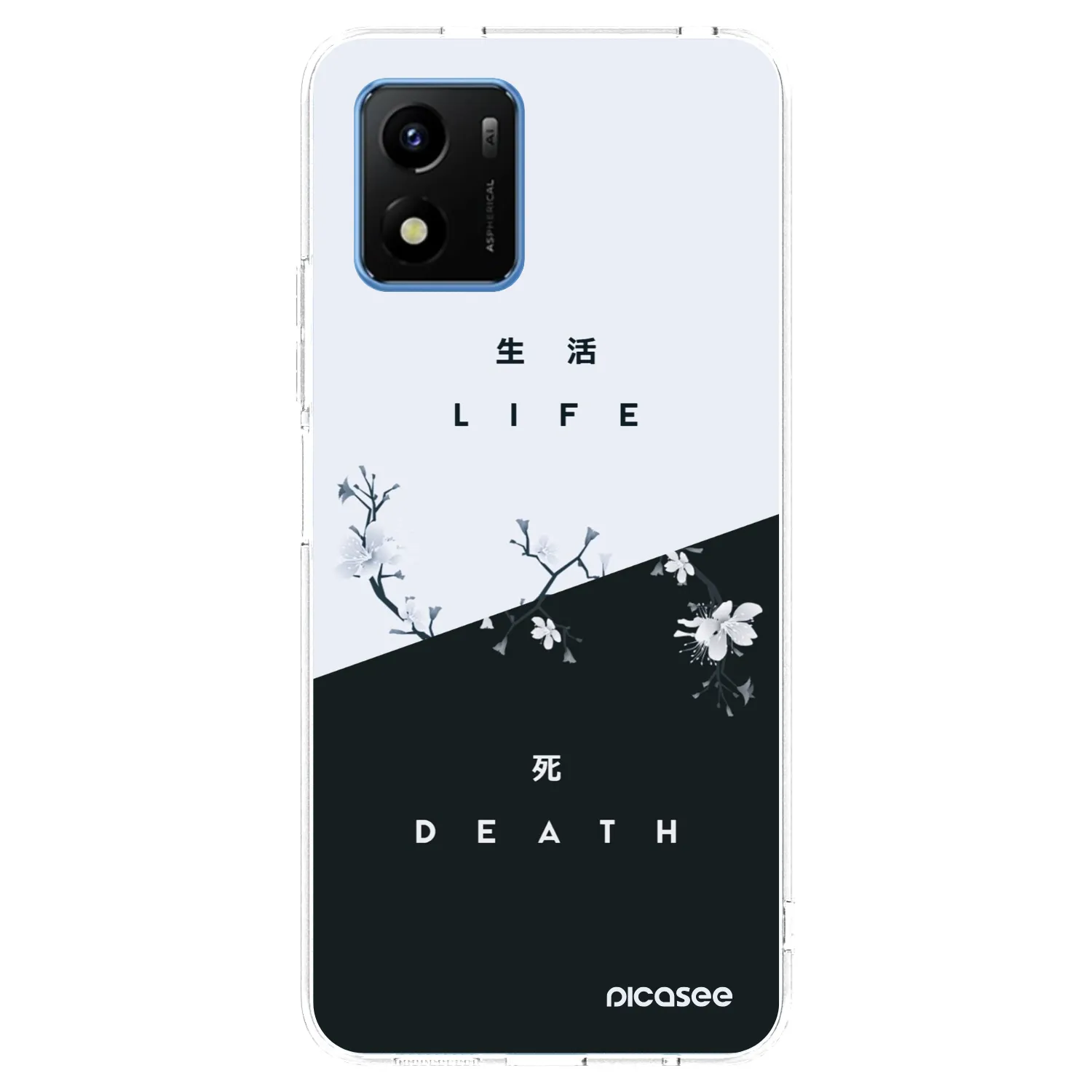 Picasee διαφανής θήκη σιλικόνης Vivo Y01 - Life - Death