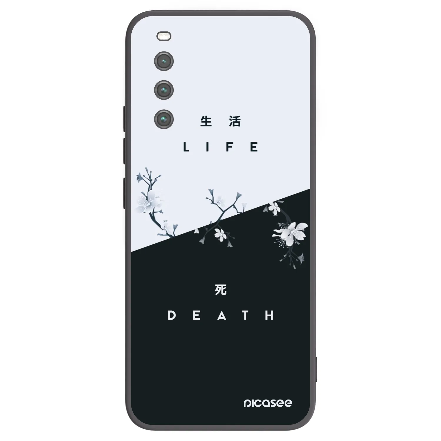 Picasee Μαύρη θήκη σιλικόνης για Sony Xperia 10 IV 5G - Life - Death