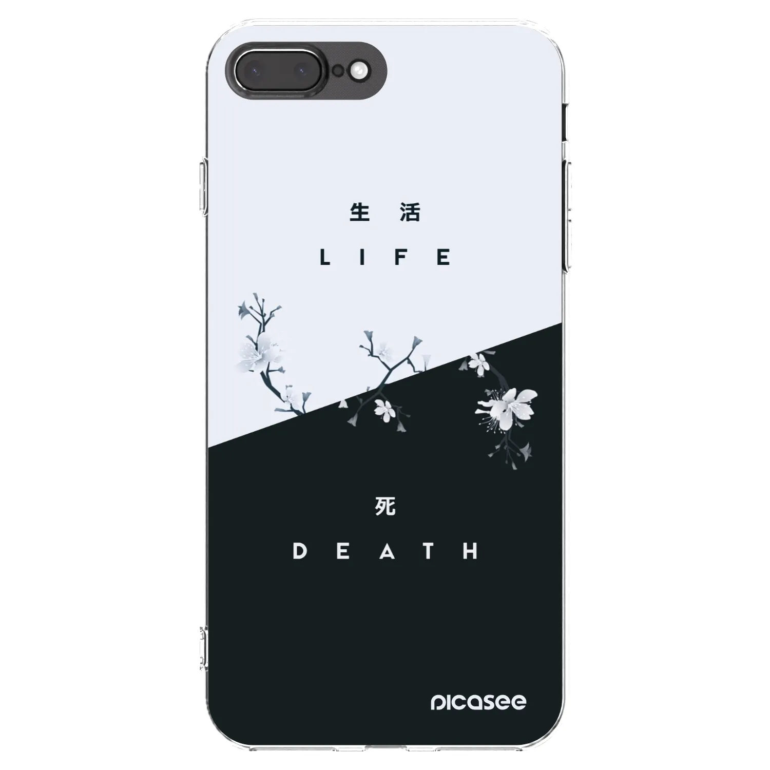 Picasee διαφανής θήκη σιλικόνης Apple iPhone 8 Plus - Life - Death