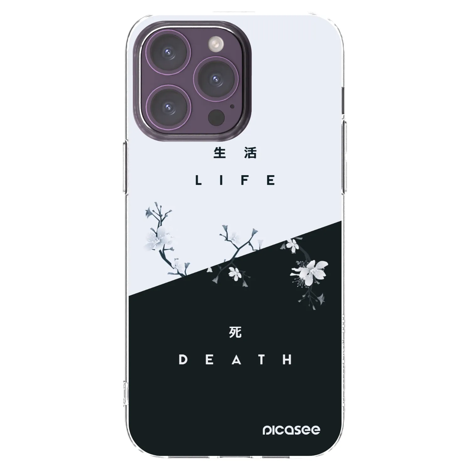 Picasee διαφανής θήκη σιλικόνης Apple iPhone 14 Pro Max - Life - Death