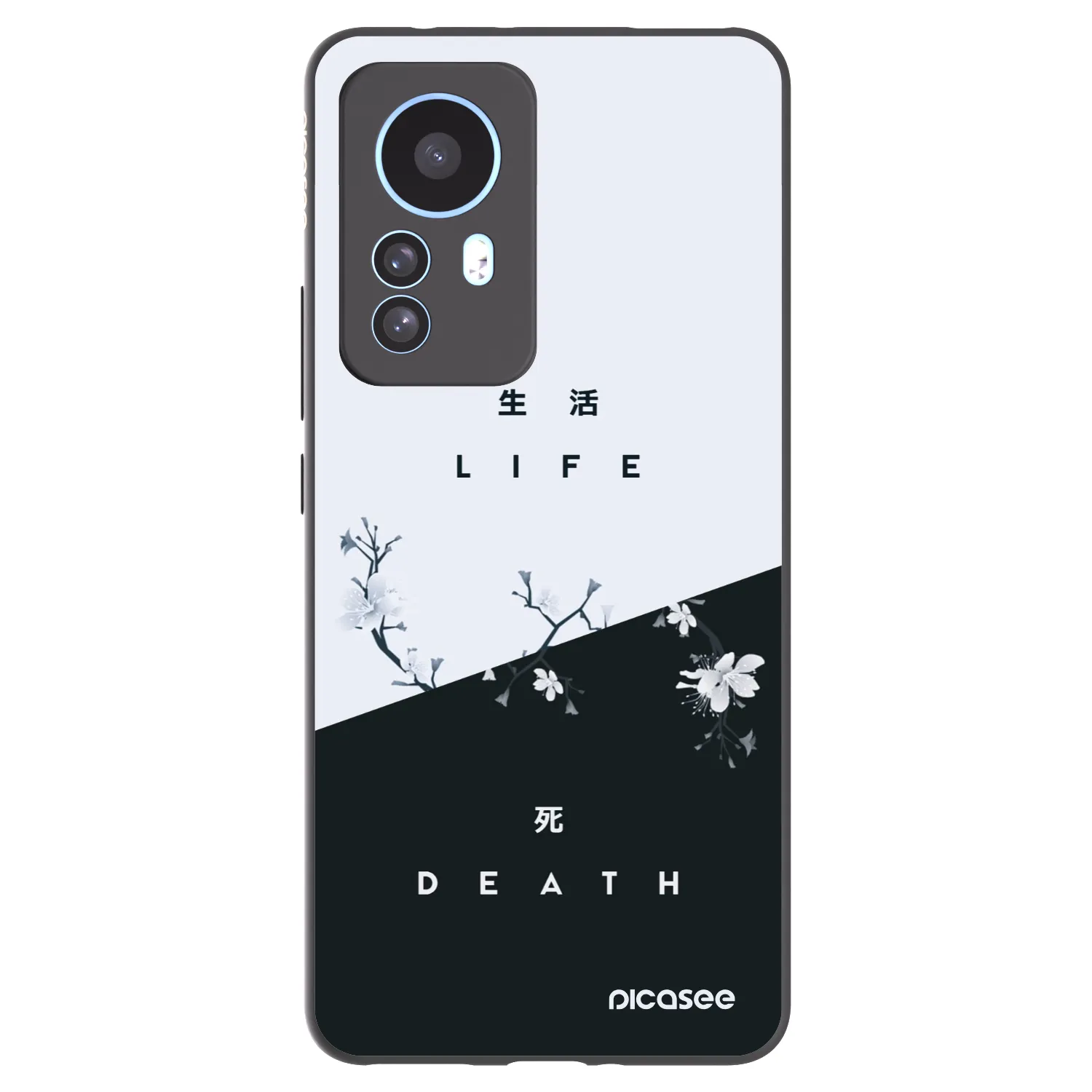 Picasee Μαύρη θήκη σιλικόνης για Xiaomi 12T Pro - Life - Death