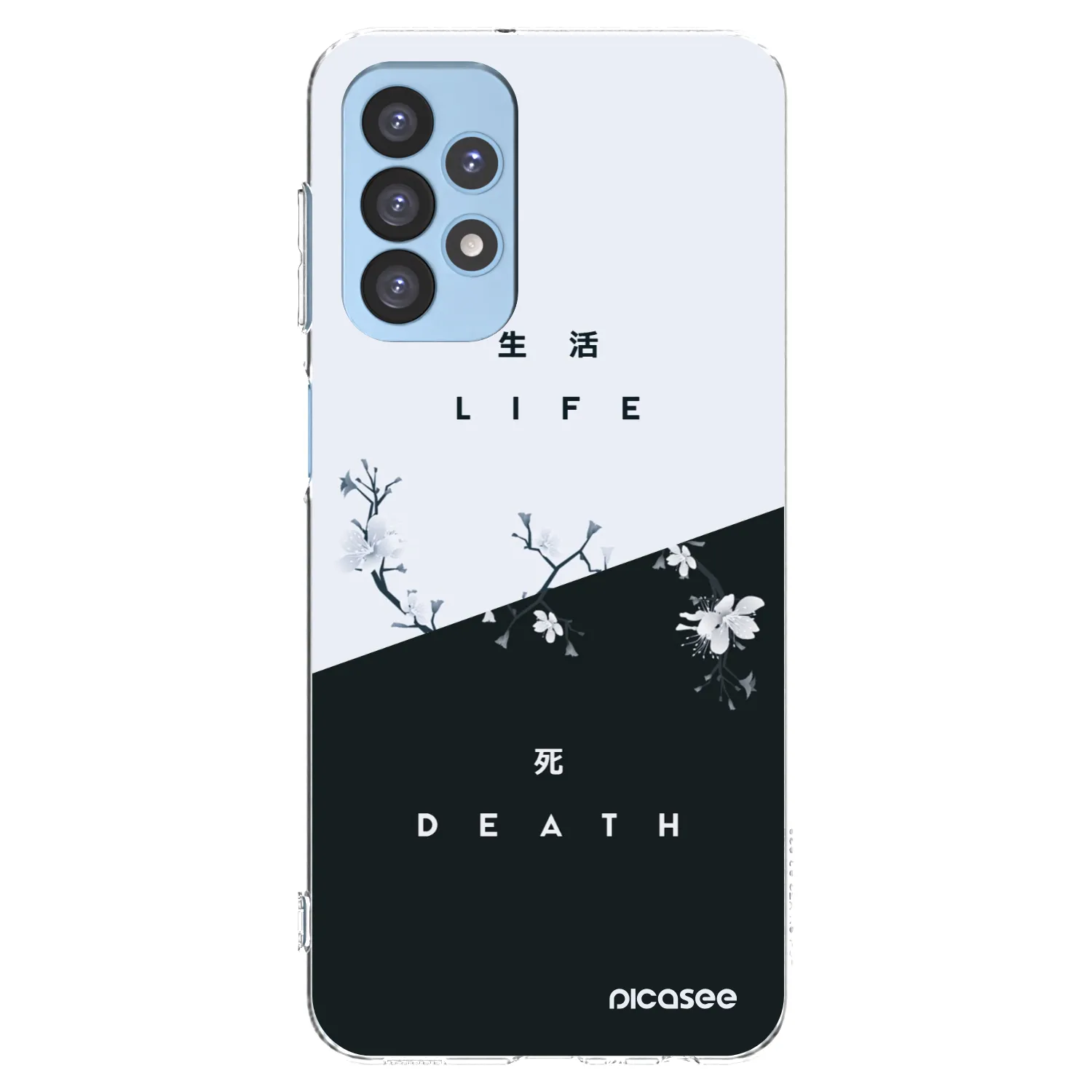 Picasee διαφανής θήκη σιλικόνης Samsung Galaxy A23 A235F 4G - Life - Death