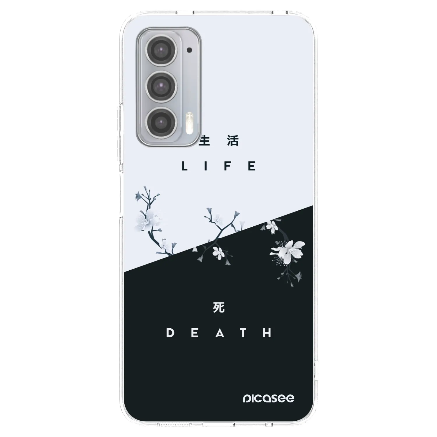 Picasee διαφανής θήκη σιλικόνης Motorola Edge 20 - Life - Death