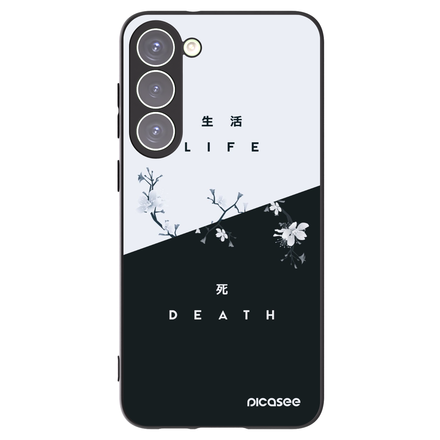 Picasee Μαύρη θήκη σιλικόνης για Samsung Galaxy S23+ 5G - Life - Death