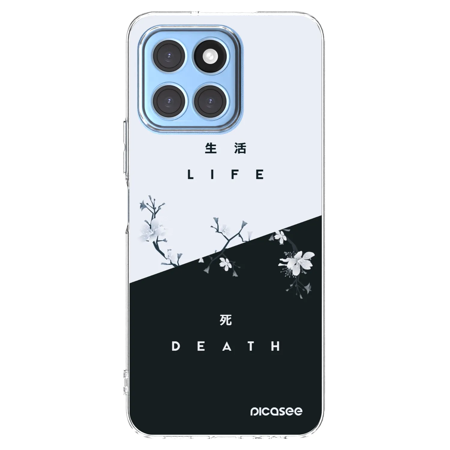 Picasee διαφανής θήκη σιλικόνης Honor X8 5G - Life - Death