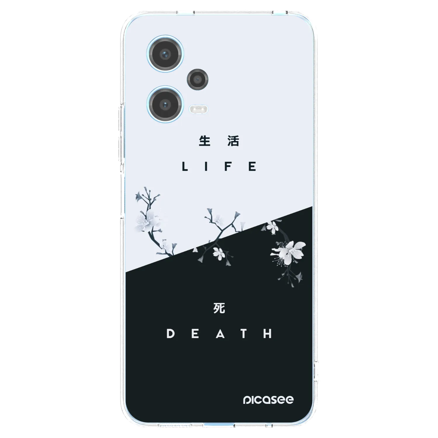 Picasee διαφανής θήκη σιλικόνης Xiaomi Redmi Note 12 5G - Life - Death