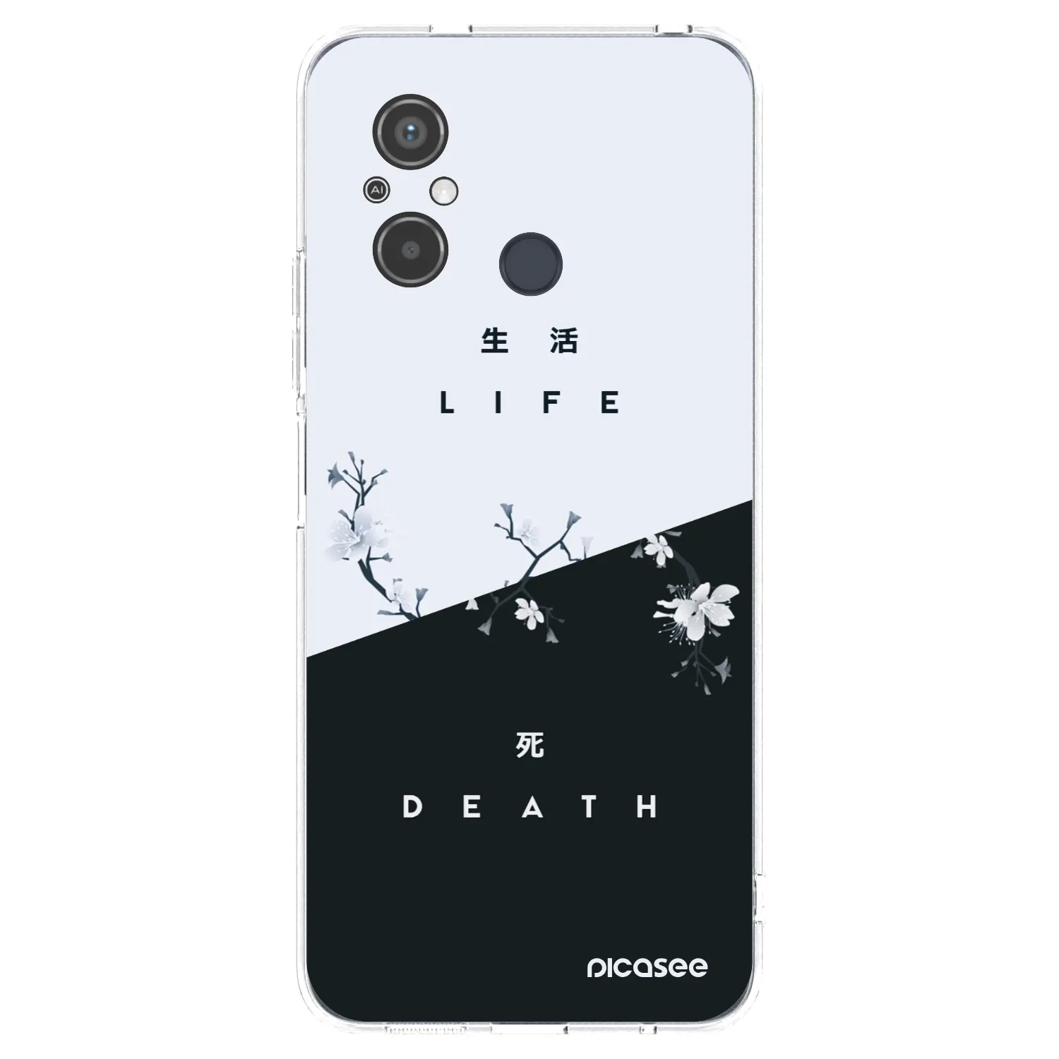 Picasee διαφανής θήκη σιλικόνης Xiaomi Redmi 12C - Life - Death