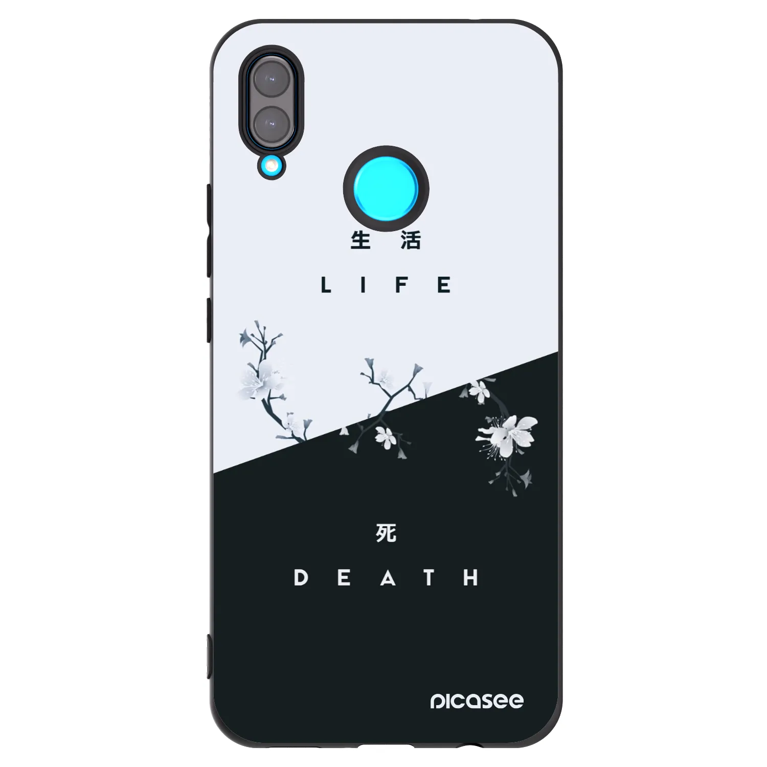 Picasee Μαύρη θήκη σιλικόνης για Huawei Nova 3 - Life - Death