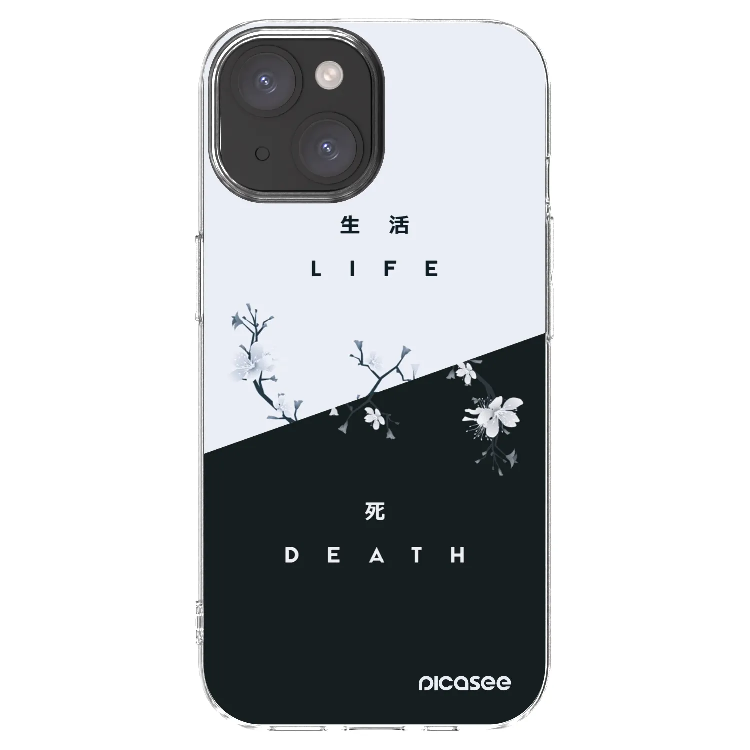 Picasee διαφανής θήκη σιλικόνης Apple iPhone 15 - Life - Death