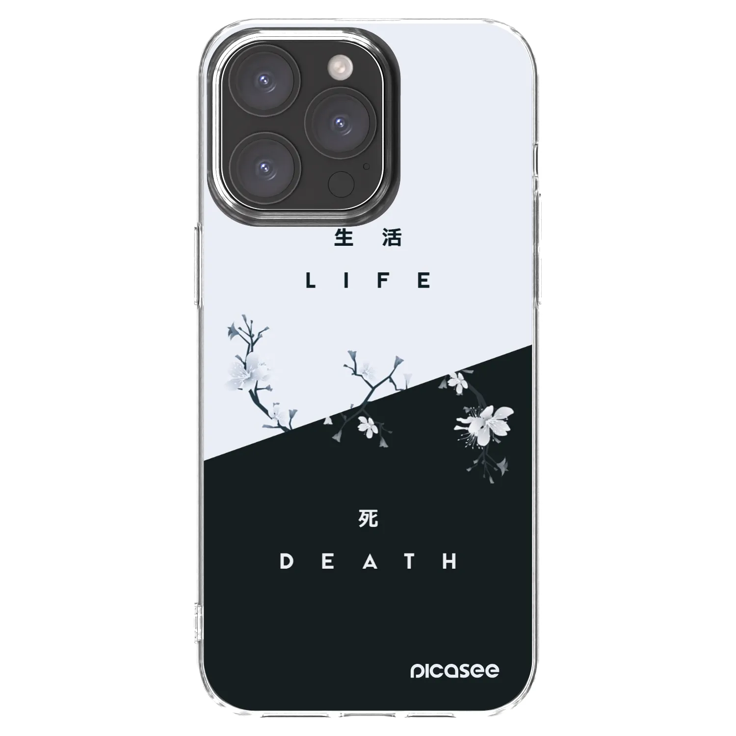 Picasee διαφανής θήκη σιλικόνης Apple iPhone 15 Pro Max - Life - Death