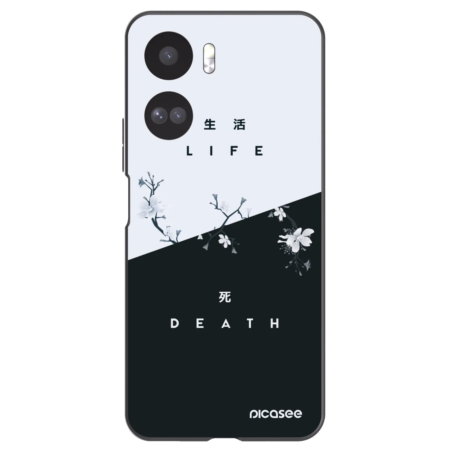 Picasee Μαύρη θήκη σιλικόνης για Honor 90 Lite 5G - Life - Death