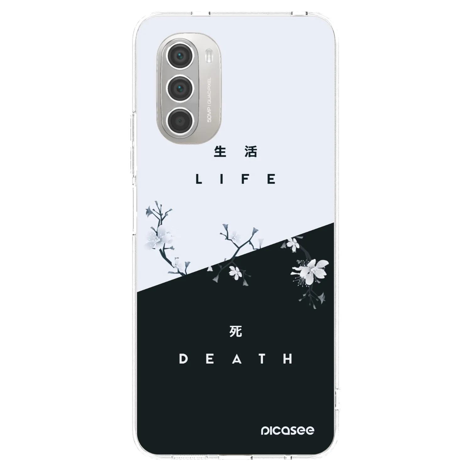 Picasee διαφανής θήκη σιλικόνης Motorola Moto G51 - Life - Death