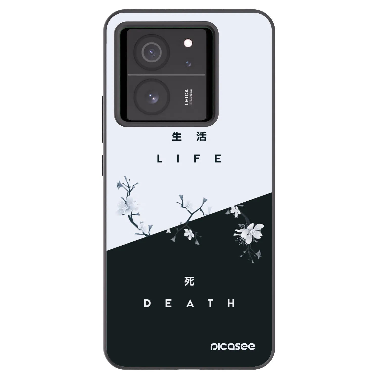 Picasee Μαύρη θήκη σιλικόνης για Xiaomi 13T Pro - Life - Death