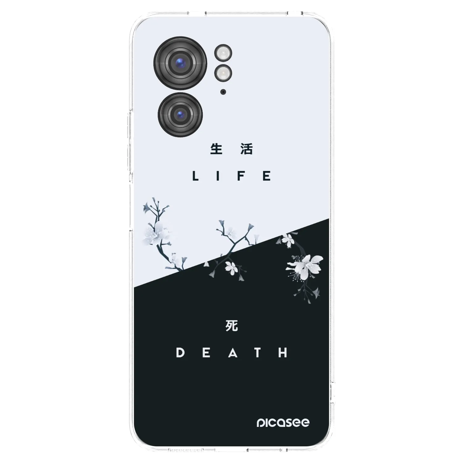 Picasee διαφανής θήκη σιλικόνης Motorola Edge 40 - Life - Death