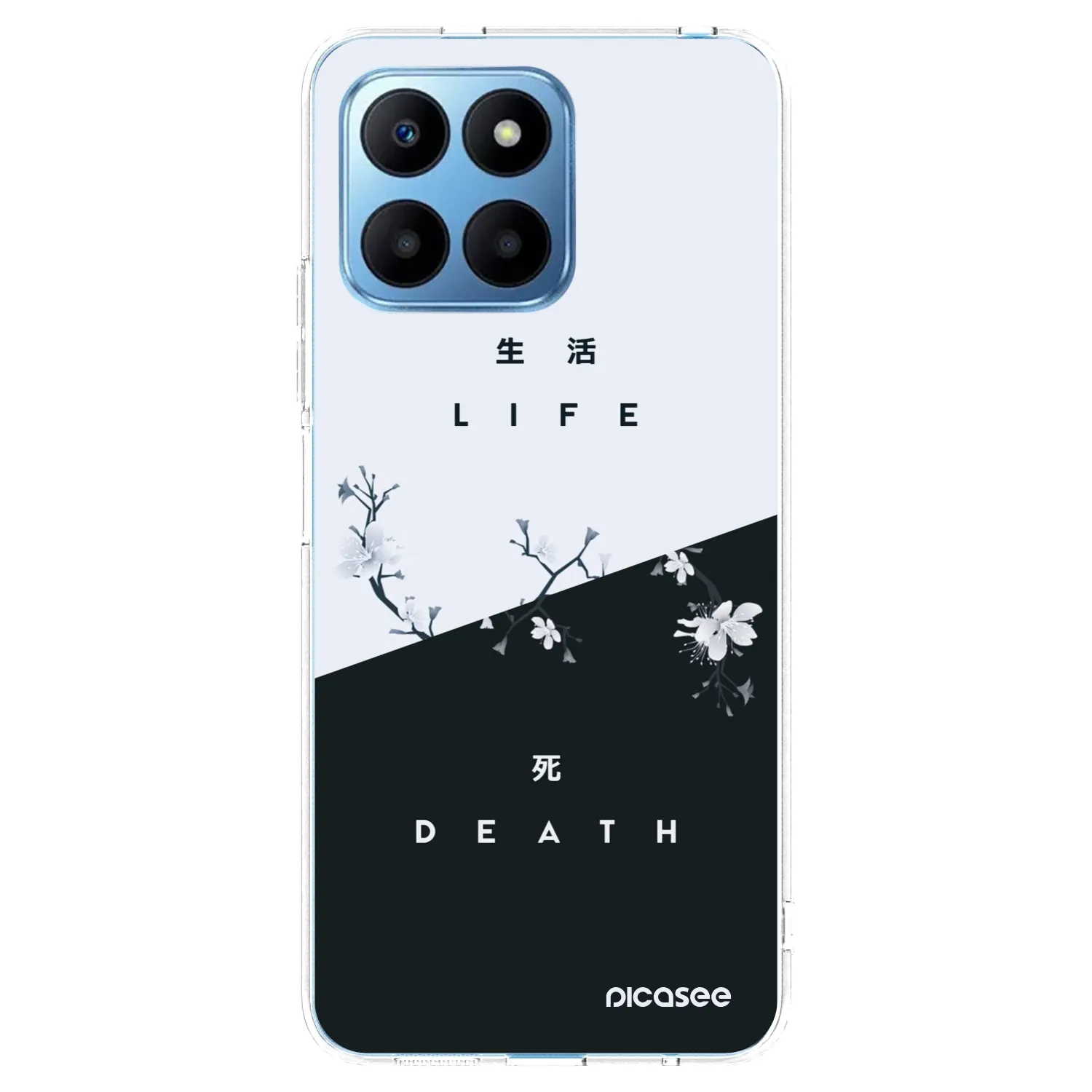 Picasee διαφανής θήκη σιλικόνης Honor 70 Lite - Life - Death