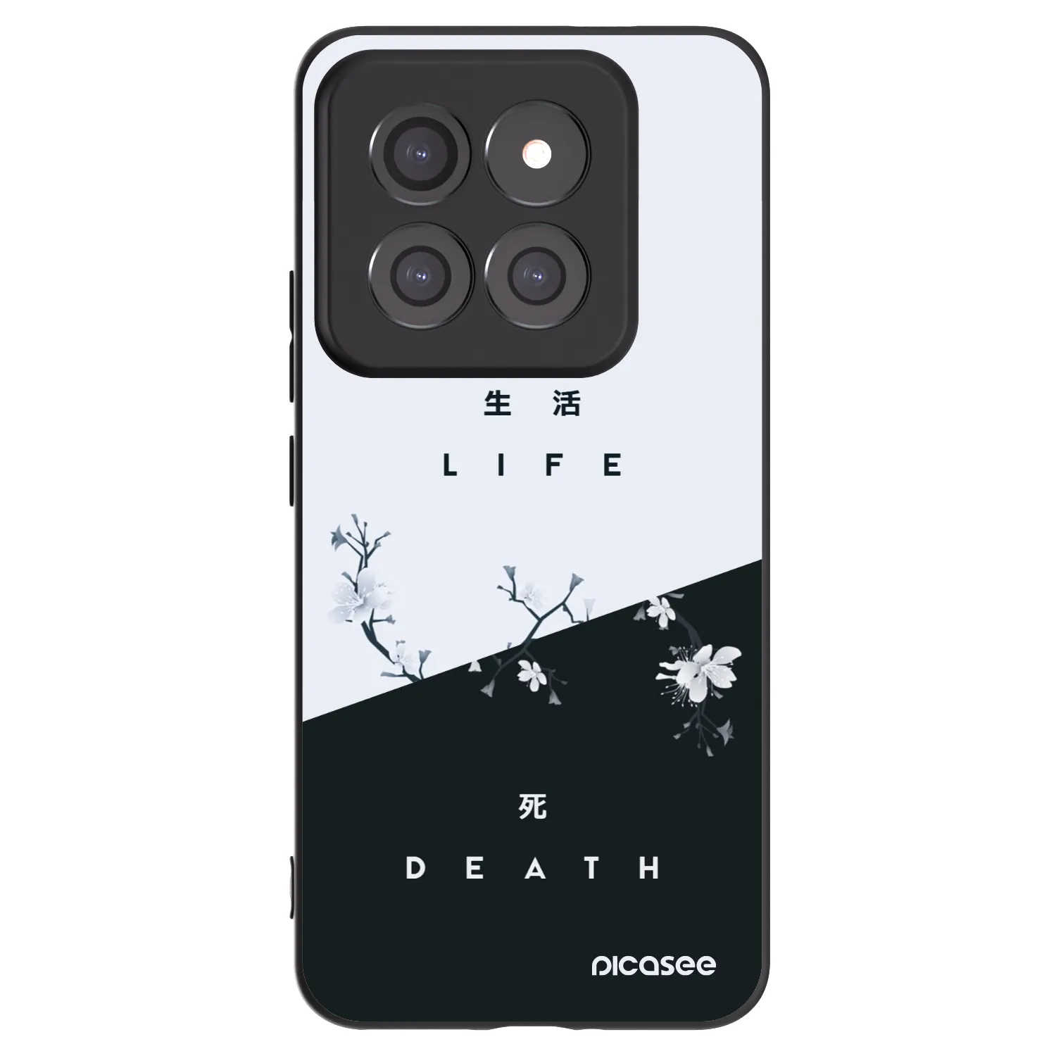 Picasee Μαύρη θήκη σιλικόνης για Xiaomi 14 Pro - Life - Death