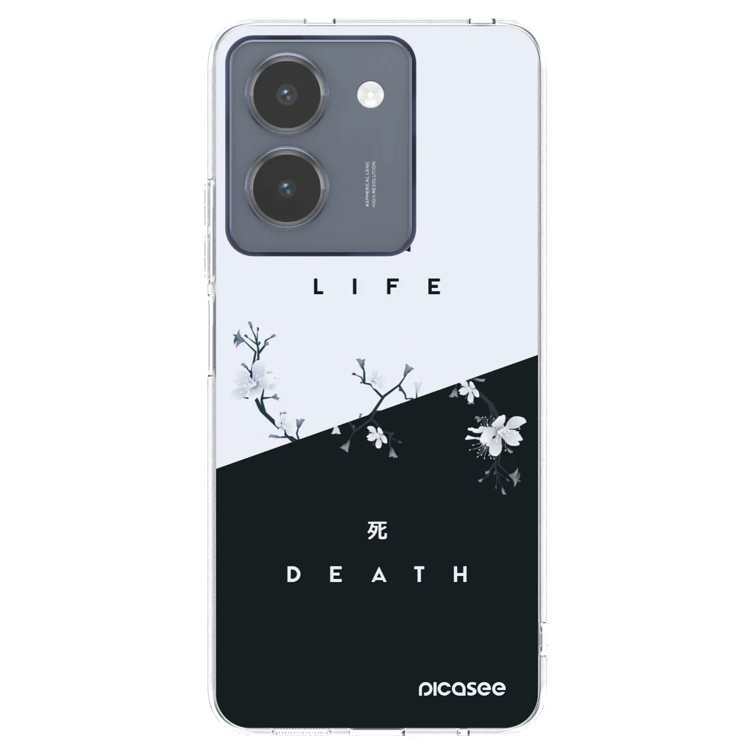 Picasee διαφανής θήκη σιλικόνης Vivo Y36 4G - Life - Death