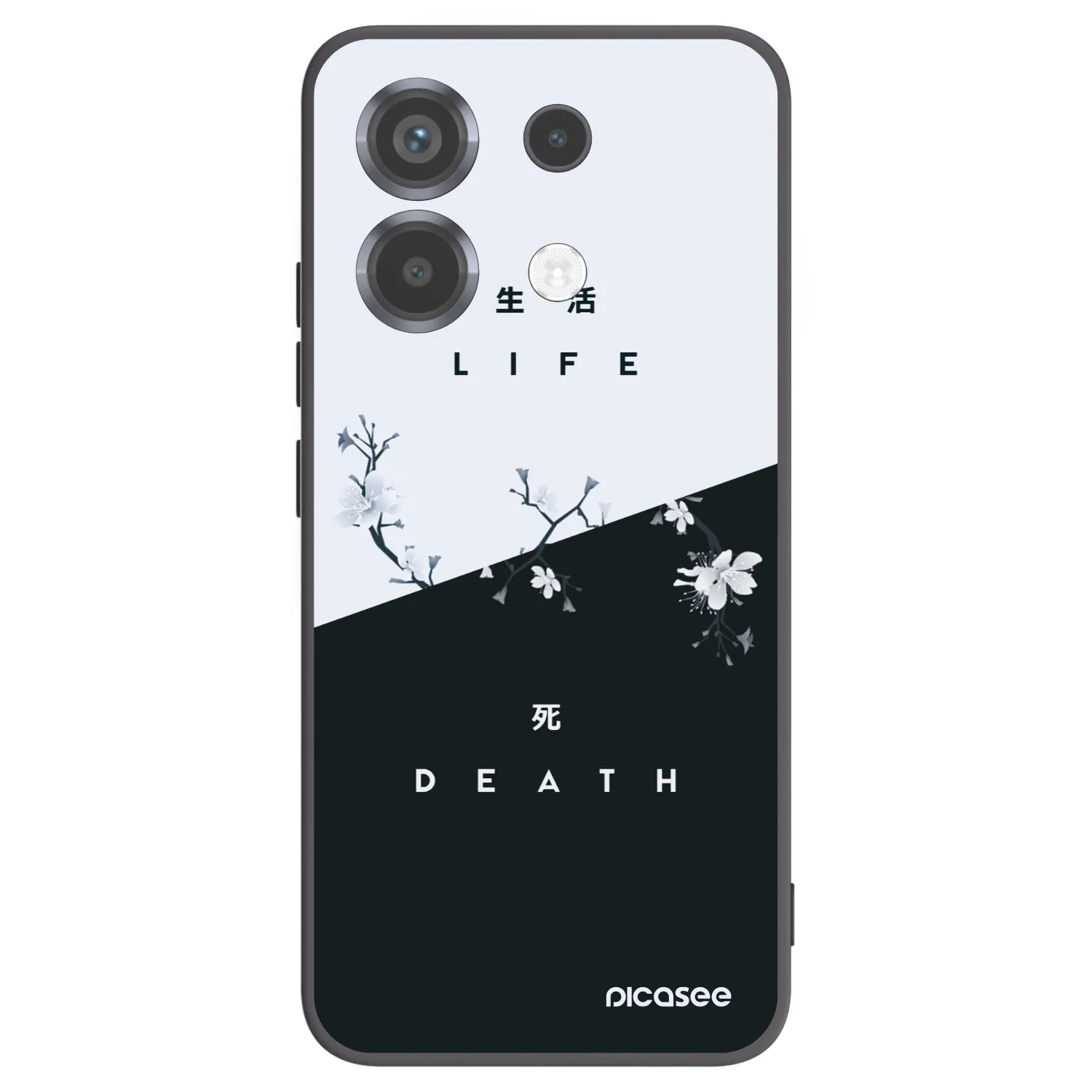 Picasee Μαύρη θήκη σιλικόνης για Xiaomi Poco X6 - Life - Death