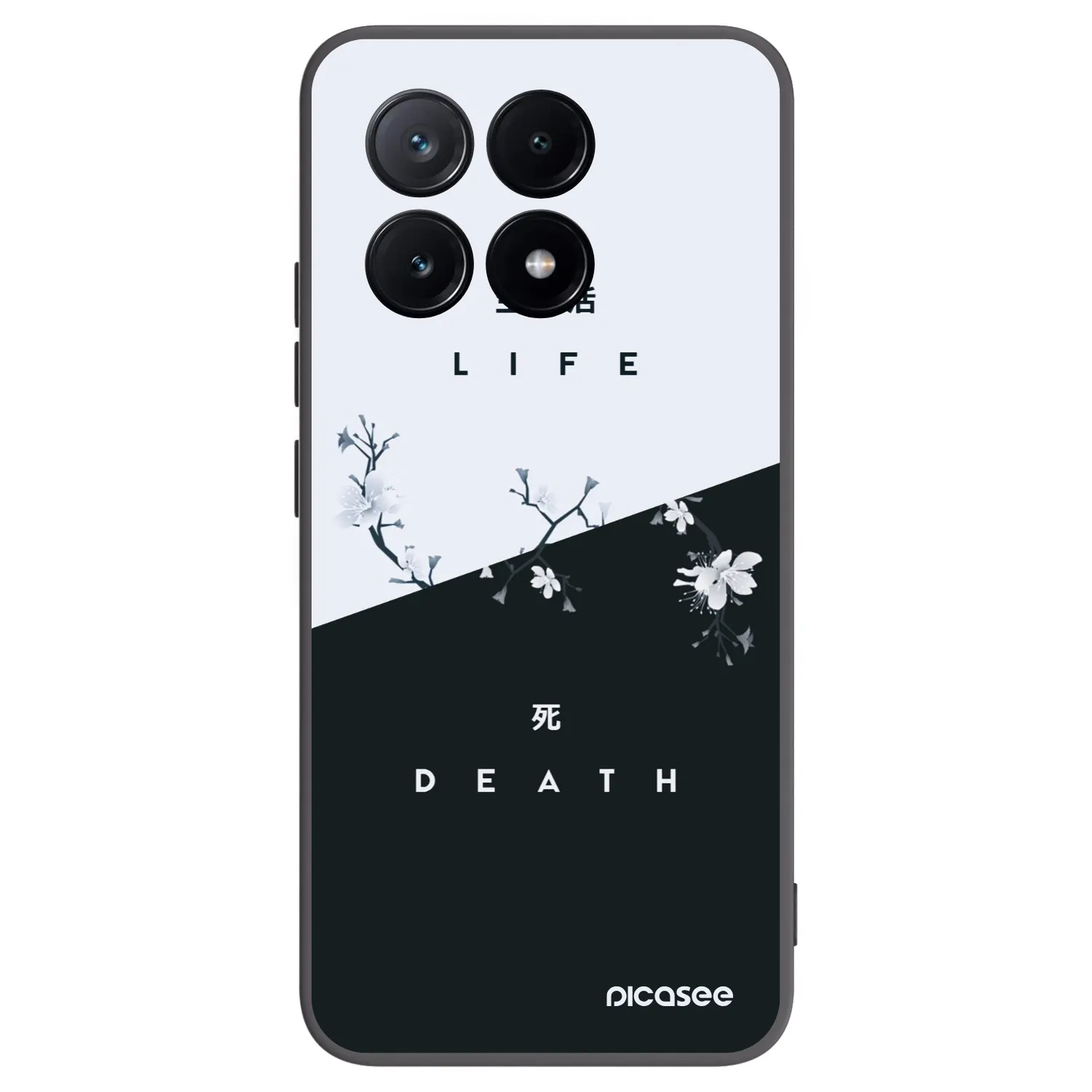 Picasee Μαύρη θήκη σιλικόνης για Xiaomi Poco X6 Pro - Life - Death