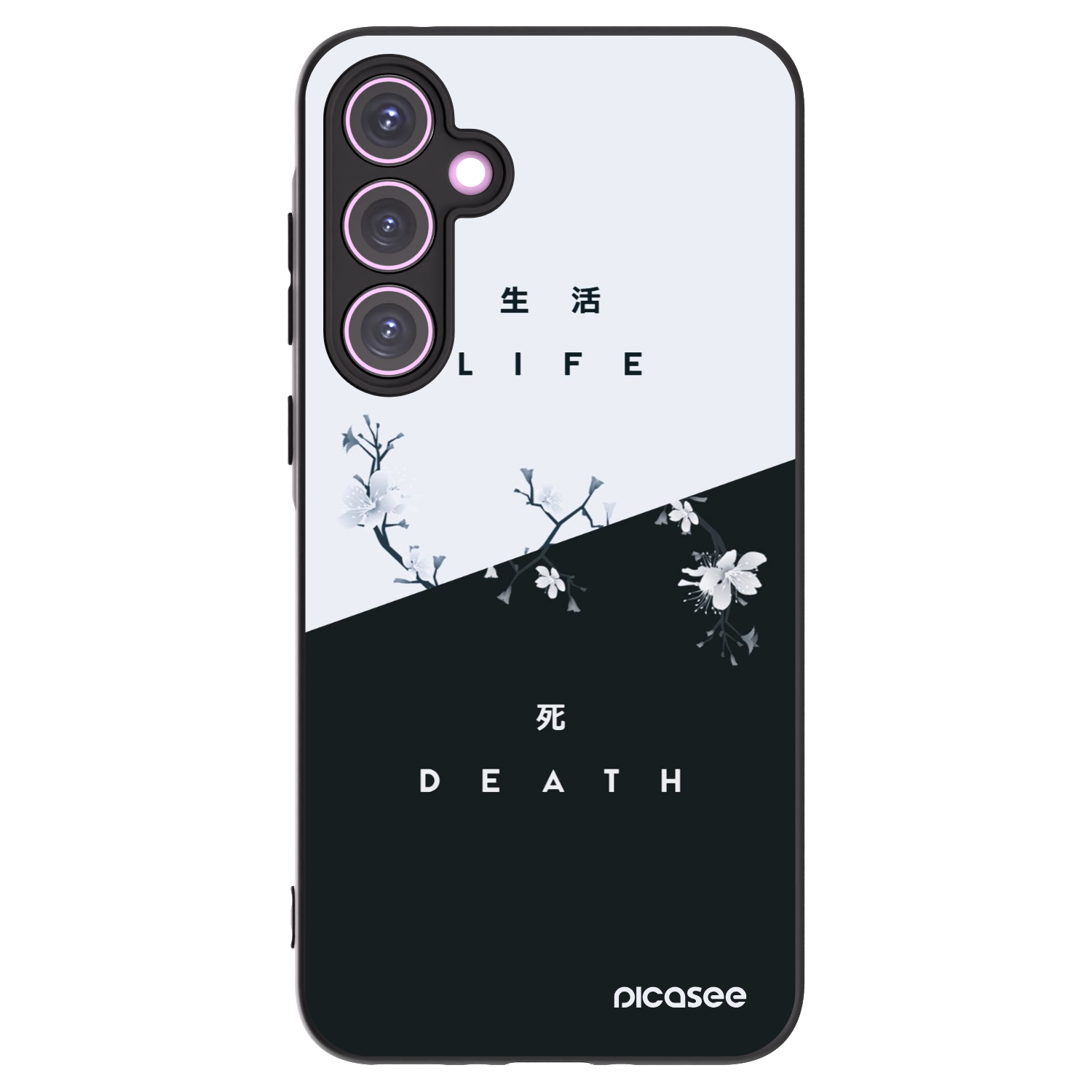 Picasee Μαύρη θήκη σιλικόνης για Samsung Galaxy A35 5G A356B - Life - Death