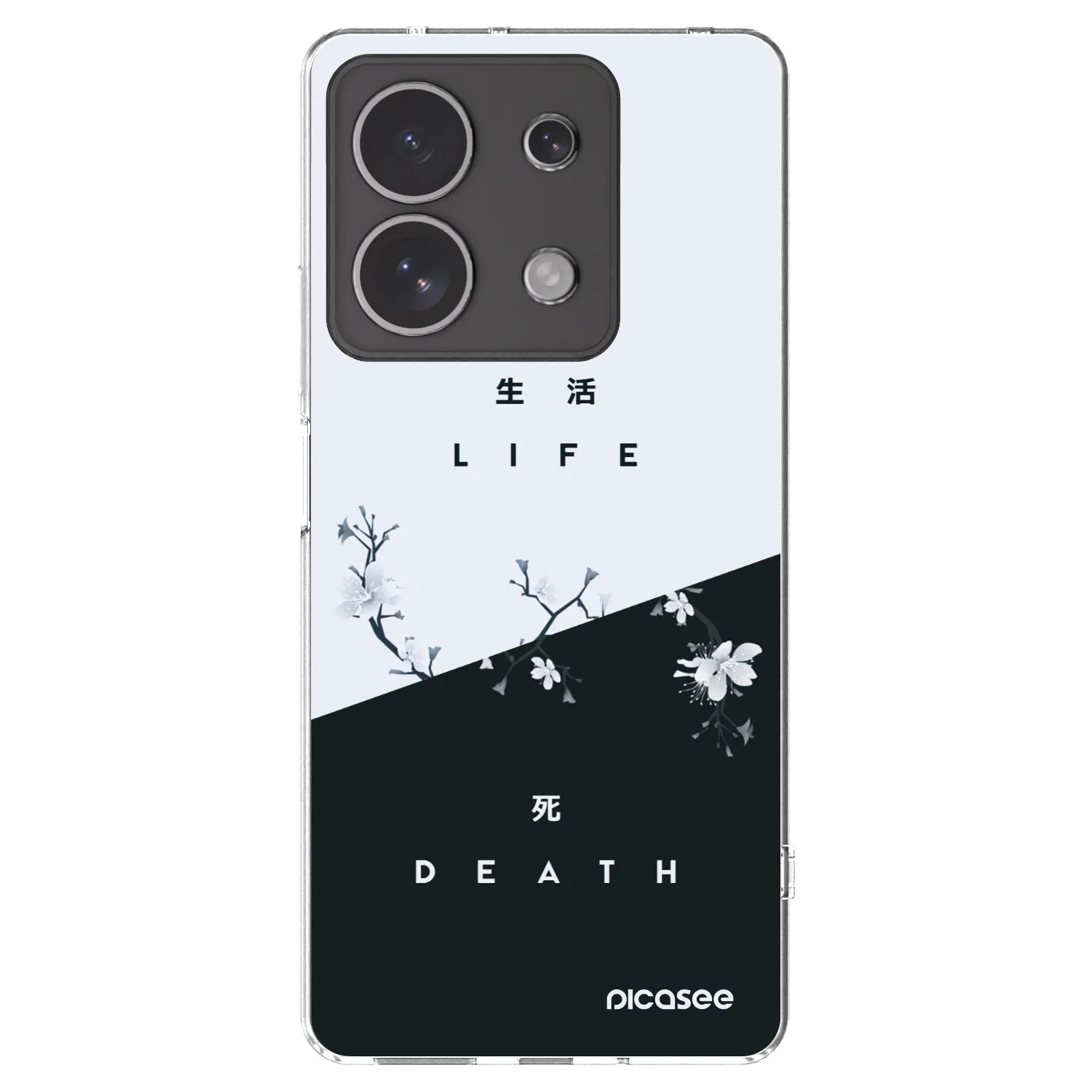 Picasee διαφανής θήκη σιλικόνης Xiaomi Redmi Note 13 4G - Life - Death