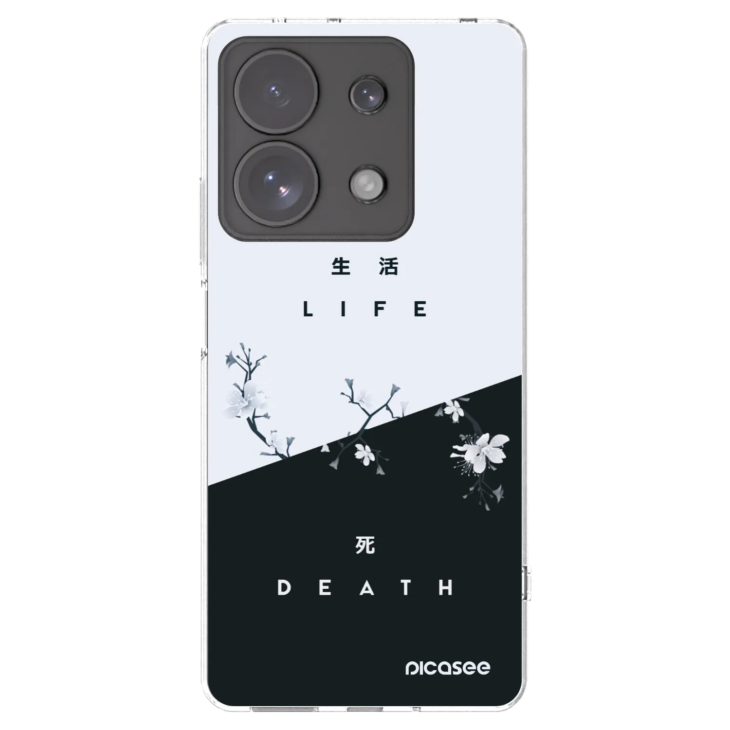 Picasee διαφανής θήκη σιλικόνης Xiaomi Redmi Note 13 Pro 4G - Life - Death