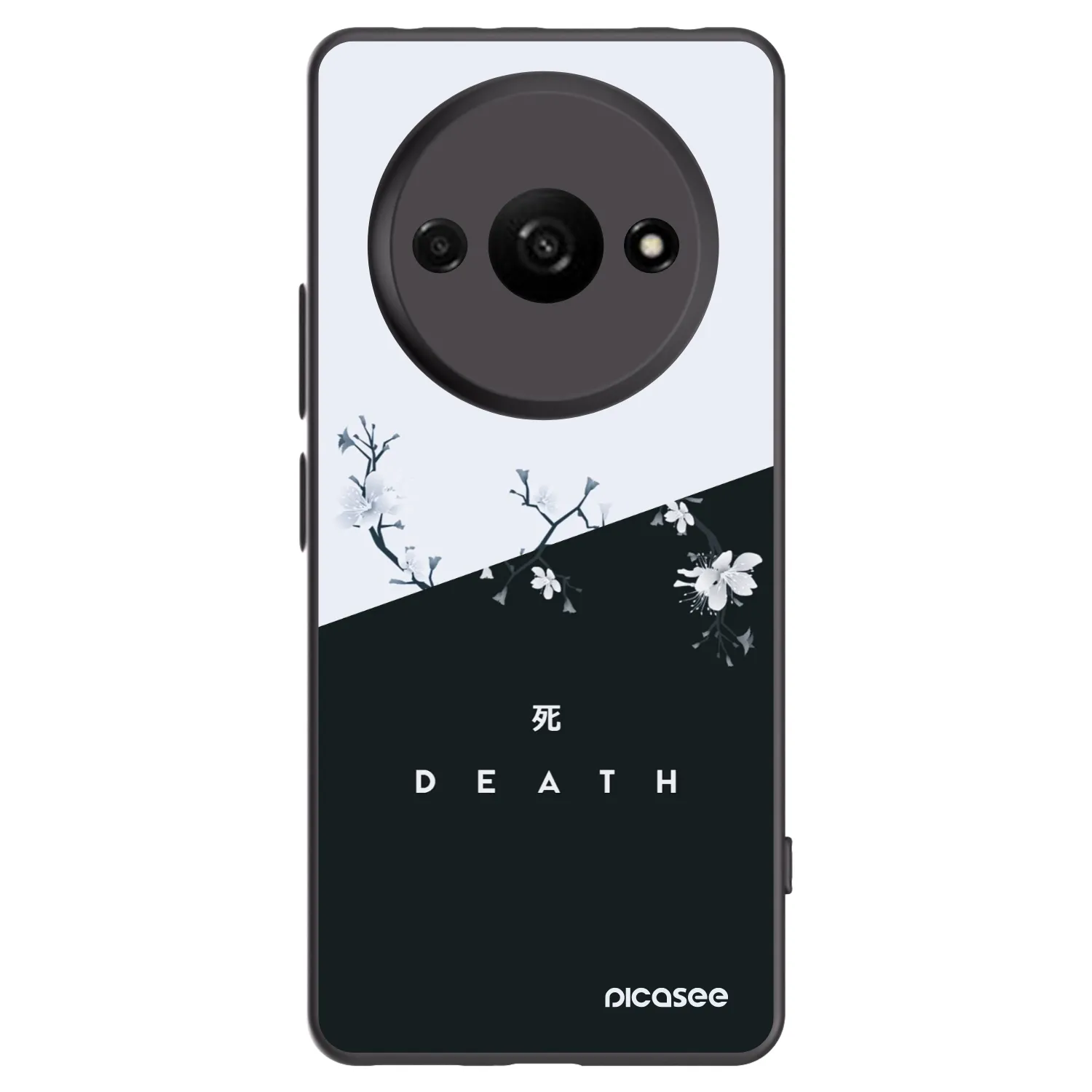 Picasee Μαύρη θήκη σιλικόνης για Xiaomi Redmi A3 - Life - Death
