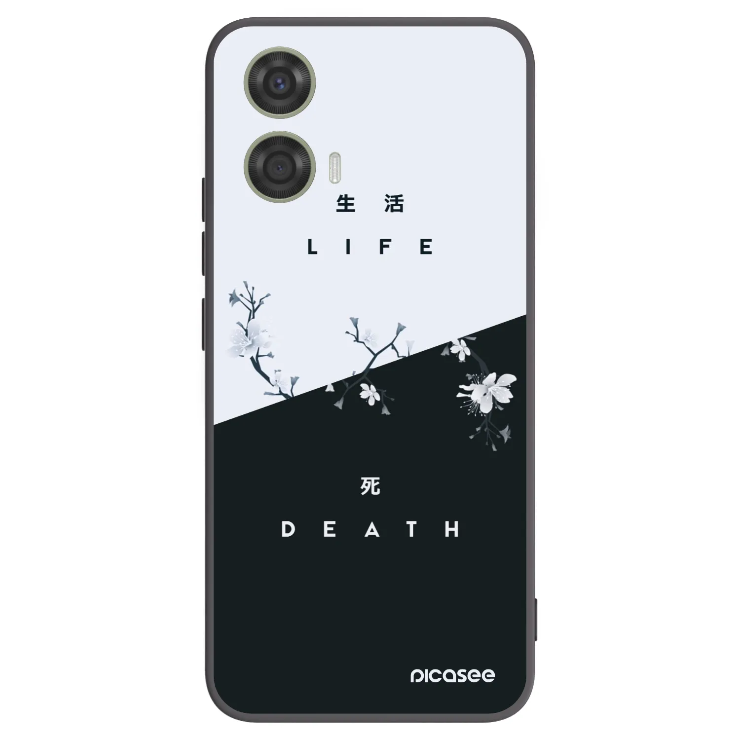 Picasee Μαύρη θήκη σιλικόνης για Motorola Moto G24 - Life - Death