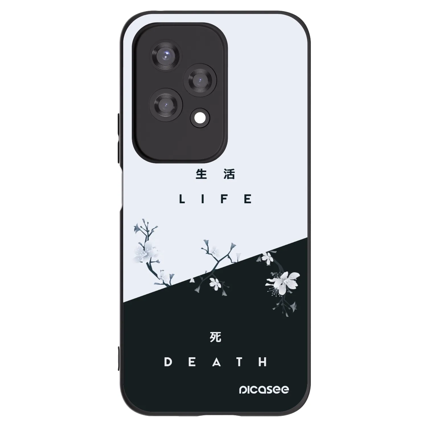 Picasee Μαύρη θήκη σιλικόνης για Honor 200 Lite - Life - Death