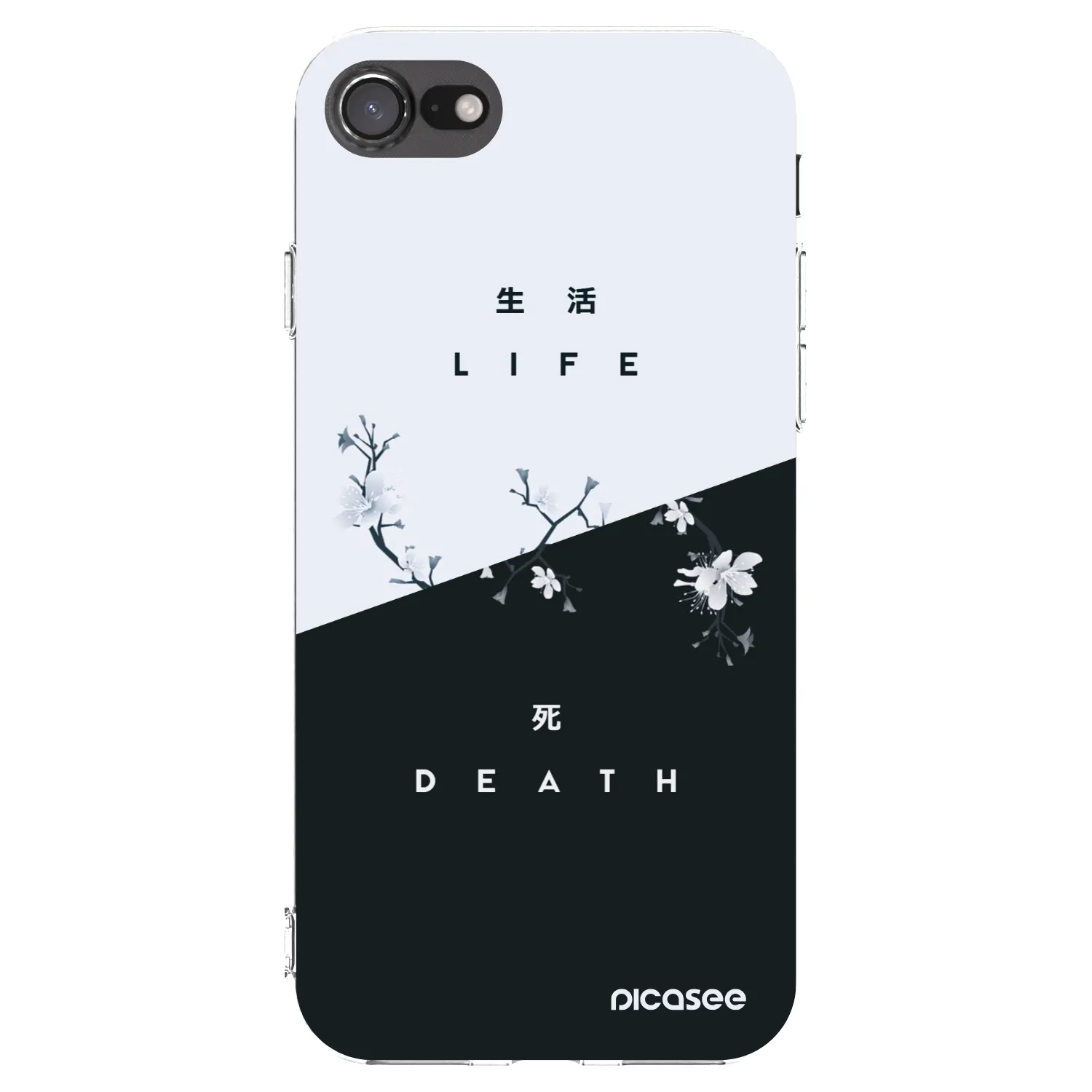 Picasee διαφανής θήκη σιλικόνης Apple iPhone 7 - Life - Death