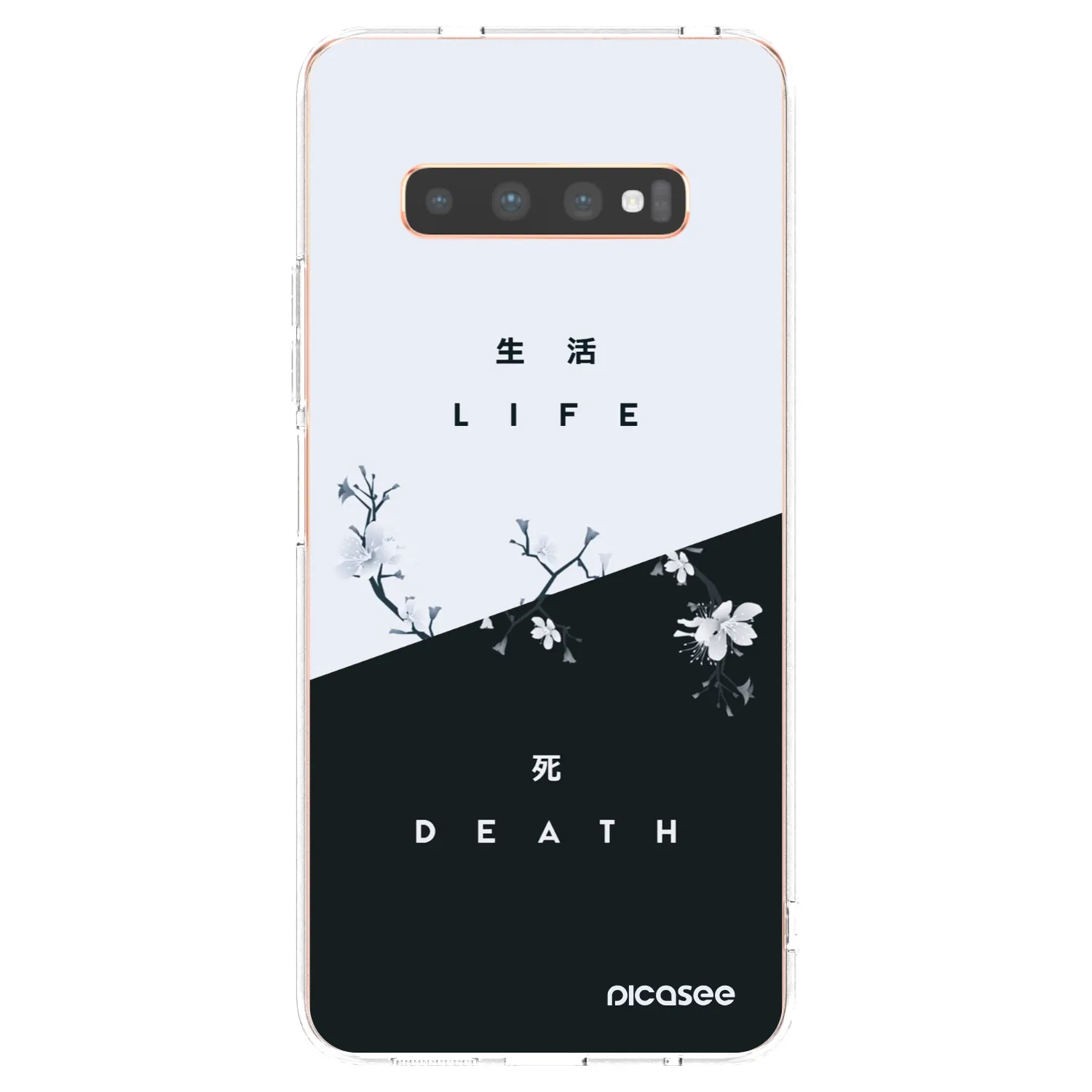 Picasee διαφανής θήκη σιλικόνης Samsung Galaxy S10 Plus G975 - Life - Death