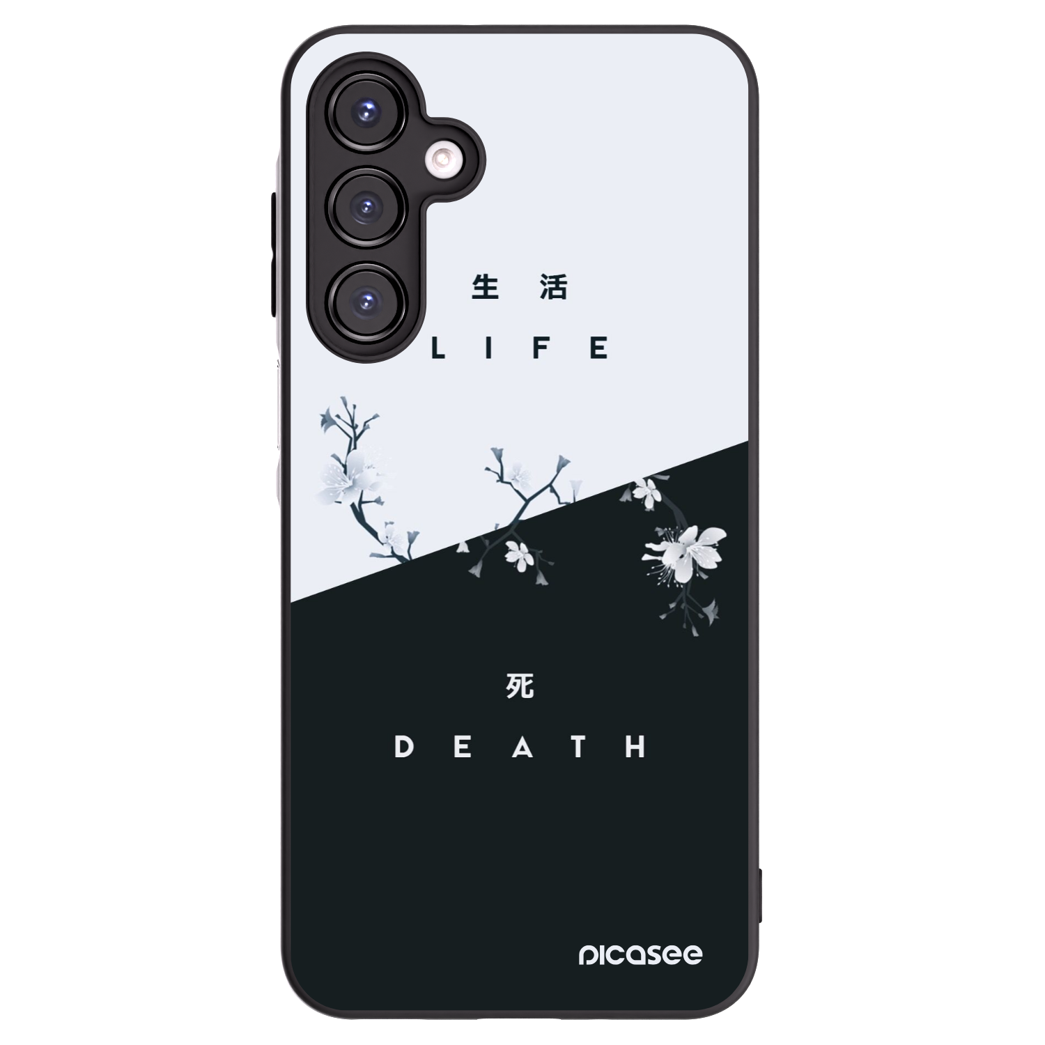Picasee Μαύρη θήκη σιλικόνης για Samsung Galaxy A16 5G - Life - Death