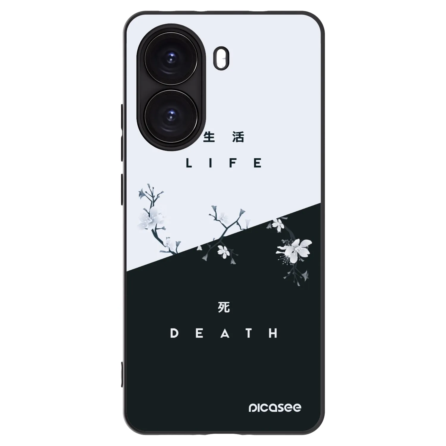 Picasee Μαύρη θήκη σιλικόνης για Xiaomi Poco X7 Pro 5G - Life - Death