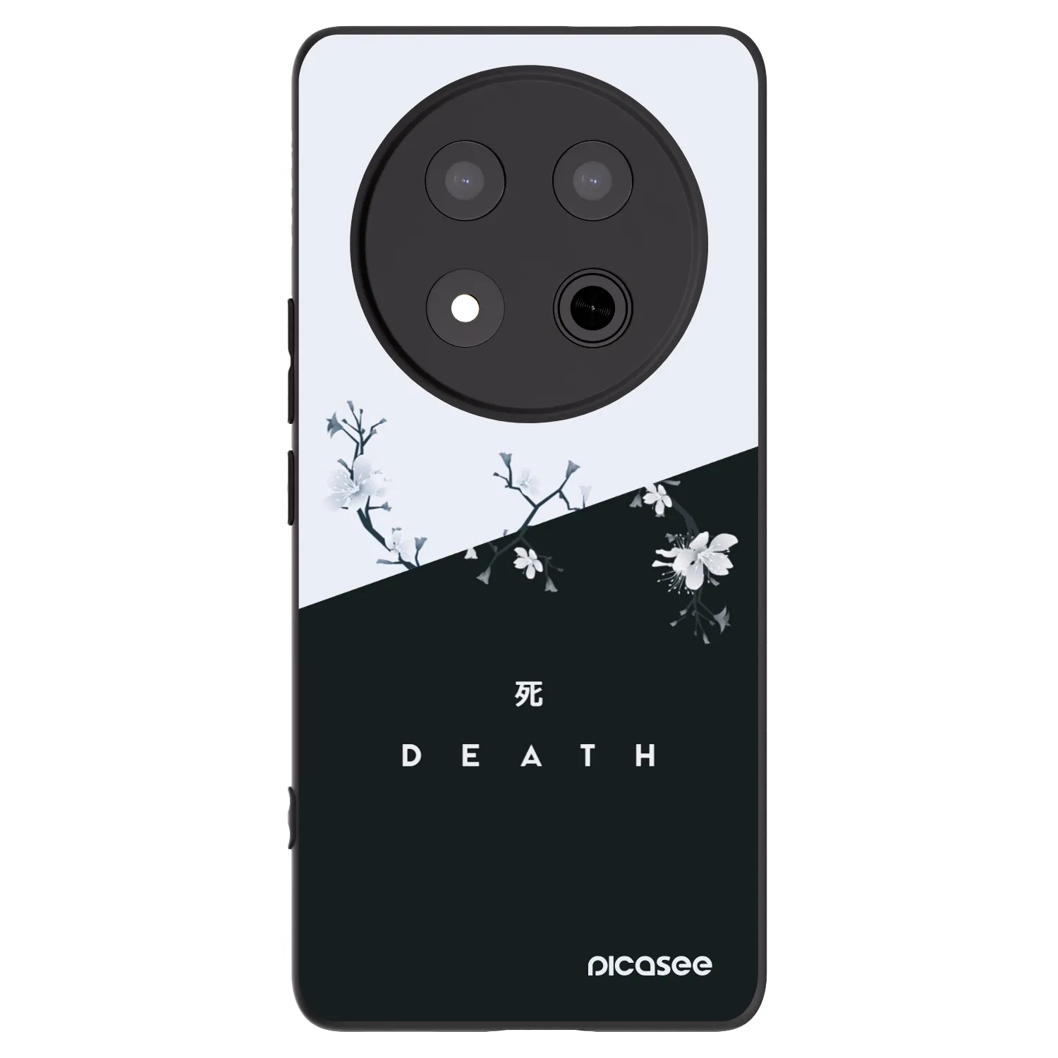 Picasee Μαύρη θήκη σιλικόνης για Honor Magic7 Lite 5G - Life - Death